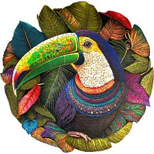 Toucan - 200 Piece Shaped Wooden Jigsaw Puzzle (Esc Welt 647056925330) photo