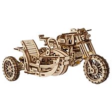 Mechanical Model - Scrambler UGR-10 with Sidecar (Ugears 4820184121133) photo