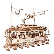 ROKR Wooden Mechanical Gears - Classic City Tram (6946785119800) photo