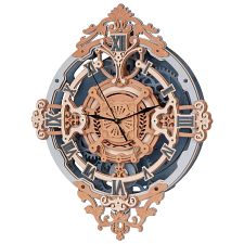 ROKR Wooden Mechanical Gears - Romantic Notes Wall Clock (6946785118094) photo