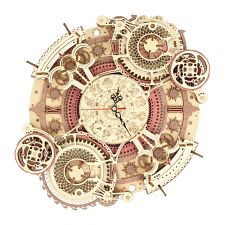 ROKR Wooden Mechanical Gears - Zodiac Wall Clock (6946785113617) photo