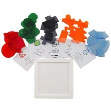 Set of Acrylic Packing Puzzles - 1 Frame + 5 Pieces