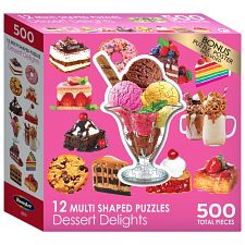 Dessert Delights - 12 Mini Shaped Puzzles (Cra-Z-Art 4895145418614) photo