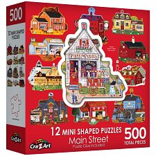 Main Street - 12 Mini Shaped Puzzles