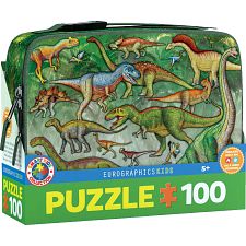 Dinosaurs - Jigsaw Puzzle & Lunch Bag (Eurographics 628136300988) photo