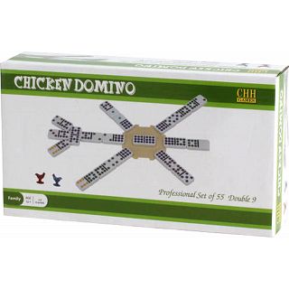 Chicken Domino Double 9 - Professional Set of 55