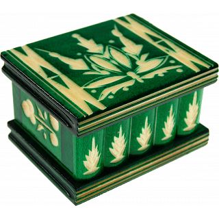 Romanian Puzzle Box - Small Green