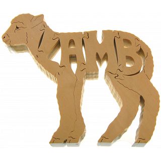 Lamb - Wooden puzzle