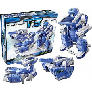 T3 Solar 3-in-1 Transforming Robots