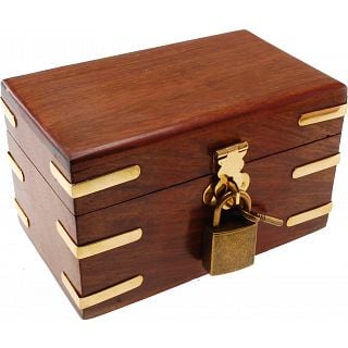 Pick Lock Box Wooden Puzzle Boxes Puzzle Master Inc