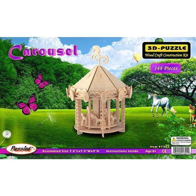 Click to get Carousel  3D Wooden Puzzle