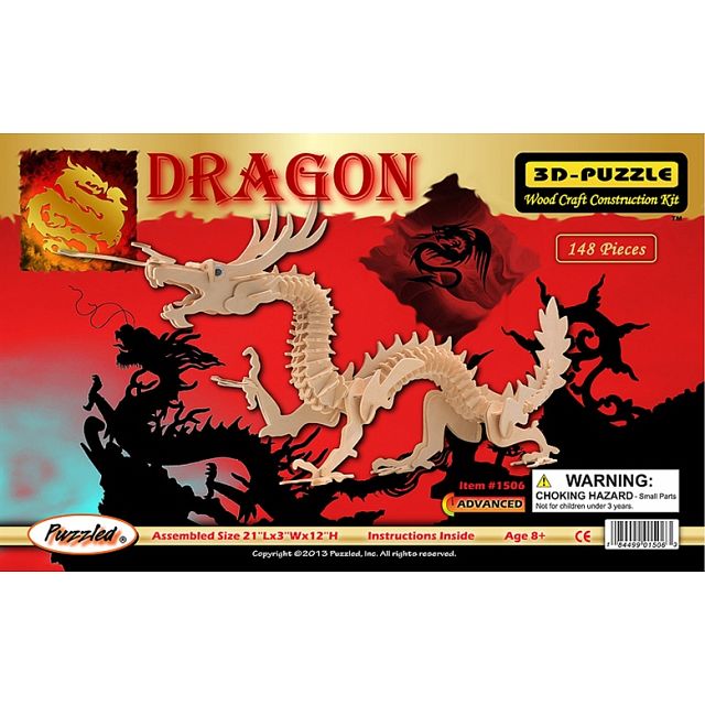 Click to get Dragon  Medium  3D Wooden Puzzle