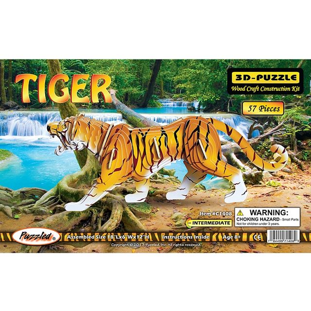 Click to get Tiger  Illuminated 3D Wooden Puzzle