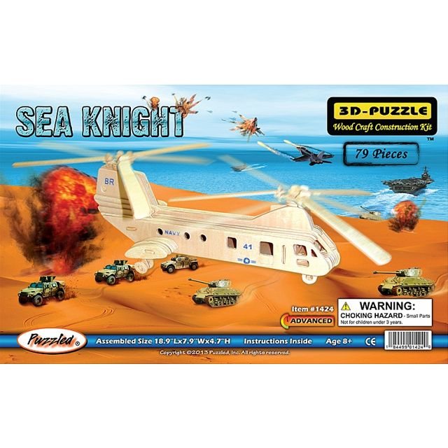 Click to get Sea Knight  3D Wooden Puzzle