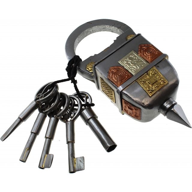 5 Key Iron Puzzle Lock, Metal Puzzle Locks