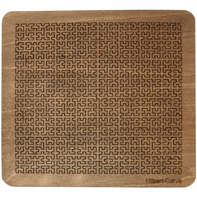 Click to get Wooden Fractal Tray Puzzle  Hilbert Curve