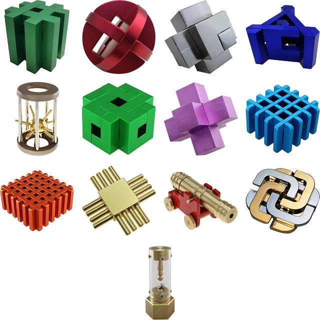 Group Special - a set of 13 Puzzle Master Metal Puzzles