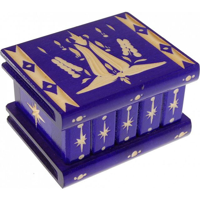 Click to get Romanian Puzzle Box  Small Dark Purple