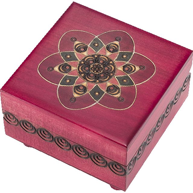 Click to get Fuchsia Kaleidoscope Puzzle Box