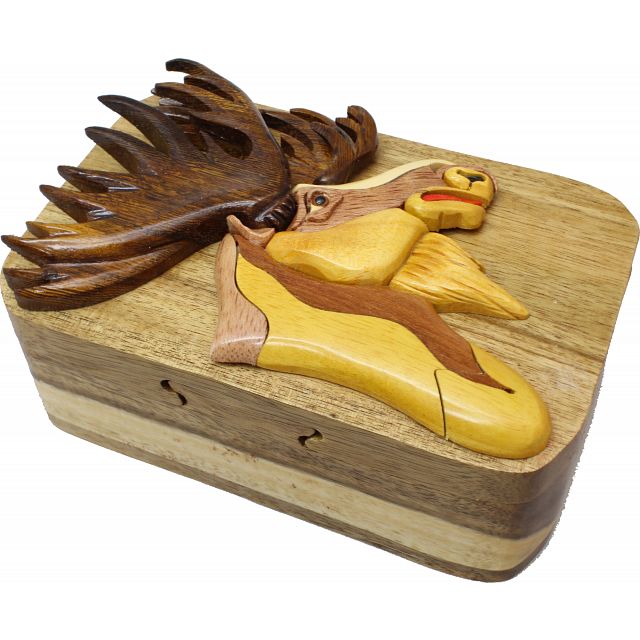 Click to get Moose Head  3D Puzzle Box