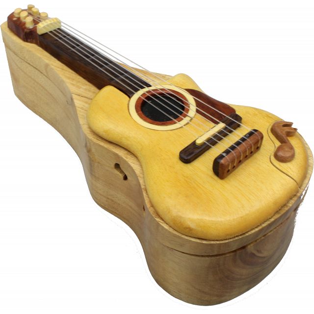 Click to get Guitar  3D Puzzle Box