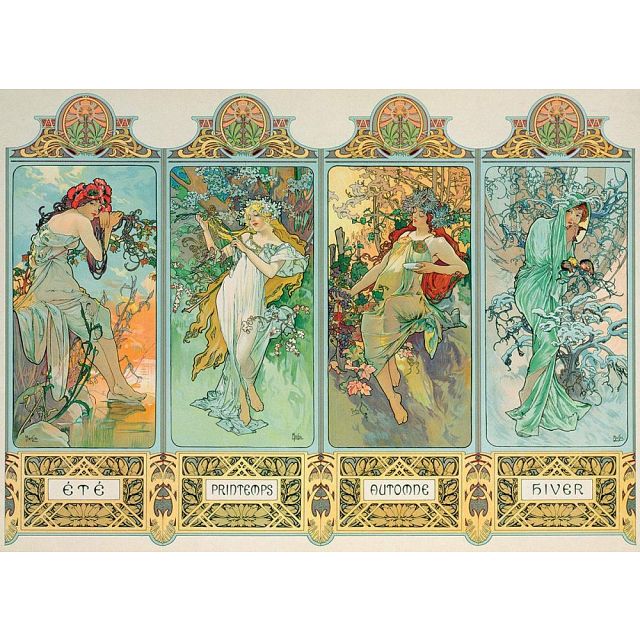 Click to get Alphonse Mucha  The Four Seasons variant 3