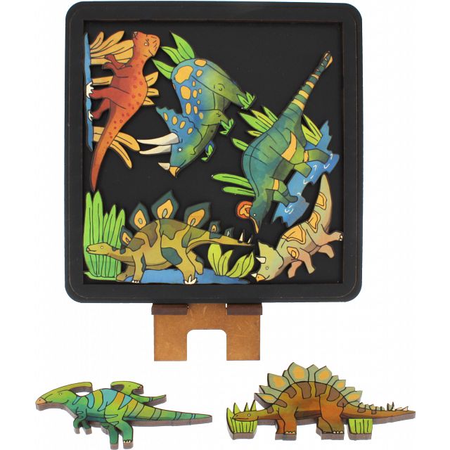 Click to get Herbivore Dinosaurs  Wooden Packing Puzzle