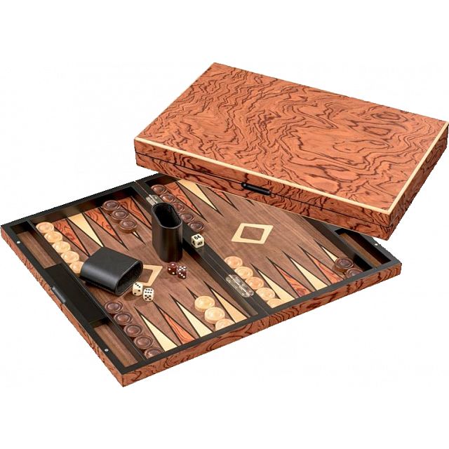 Click to get Deluxe Iraklia Backgammon  Large Rosewood Design