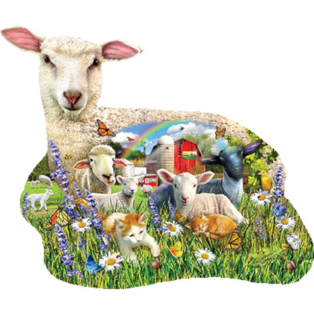 Click to get Lamb Shop  Shaped Jigsaw Puzzle