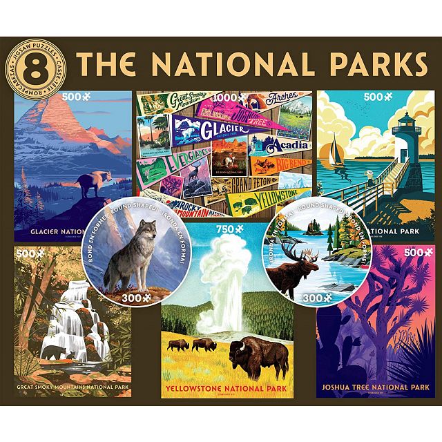 Click to get 8 in 1 MultiPiece Puzzle Set  The National Parks