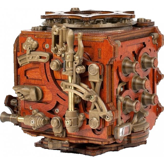 Mecanigma - Wooden DIY Puzzle Box Kit, Wooden Models & Kits