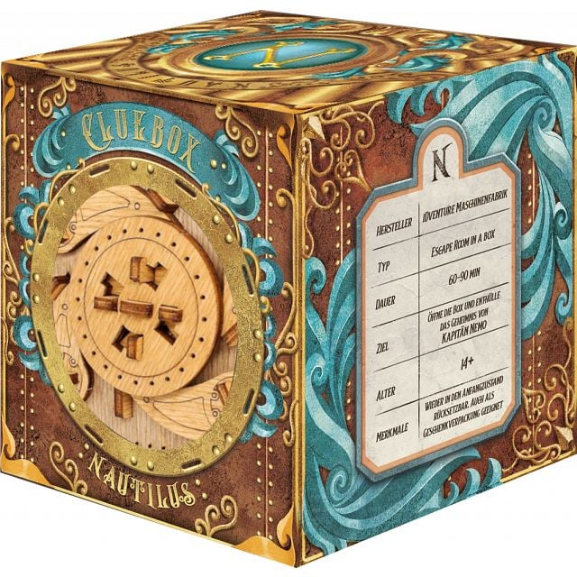 Cluebox - Escape Room in a Box. Captain's Nemo Nautilus