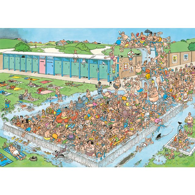 Click to get Jan van Haasteren Comic Puzzle  Pool PileUp 2000 Pieces