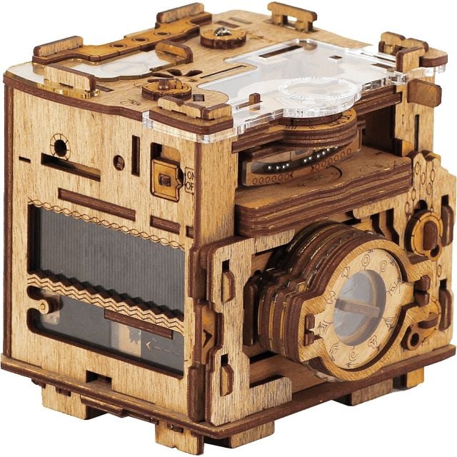 Cluebox Pro: Sherlock's Camera - Escape Room in a box, Wooden Puzzle Boxes