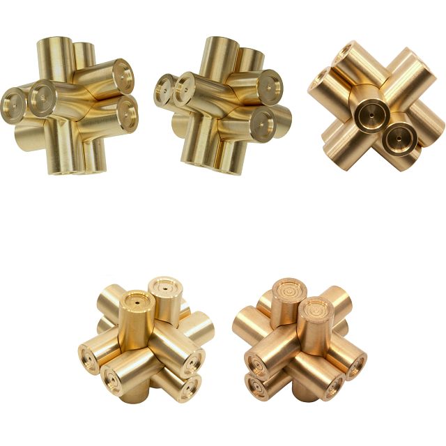 Group Special - set of 5 Brass Monkeys