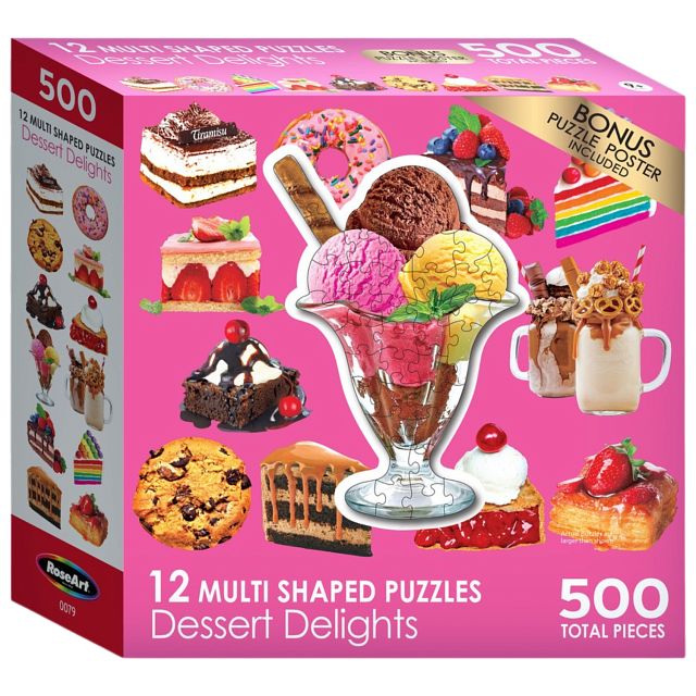 Dessert Delights - 12 Mini Shaped Puzzles