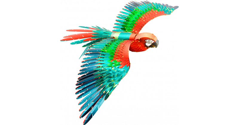 Metal Earth: Iconx 3D Metal Model Kit - Parrot (Jubilee Macaw) | Metal ...