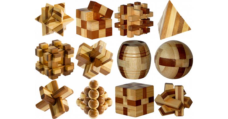 Bamboo 3D Puzzle Metal Brain Teasers Puzzles Mind Game Toys for Teens and  Adults - China Puzzle and Wooden Puzzle price